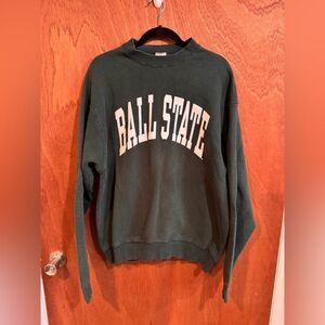 Gribble M Vintage Green Ball State Sweatshirt  size XL